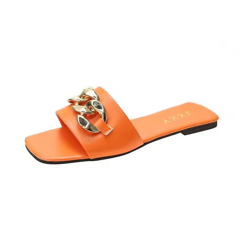 Kvinnors Chunky Sandaler med Kedjedetaljer 9