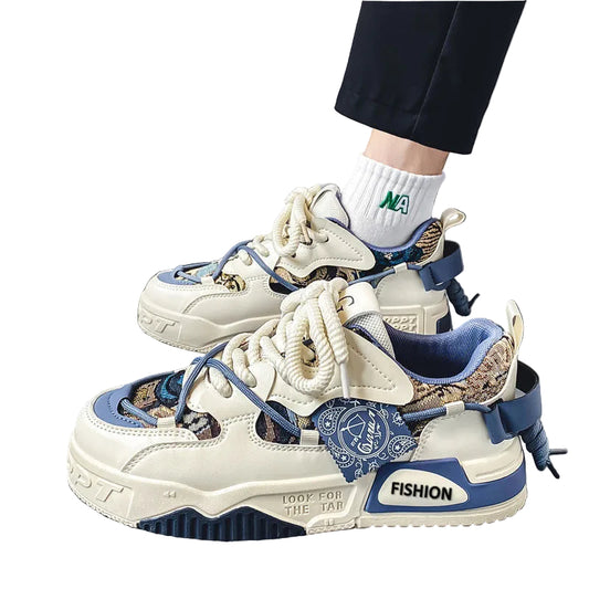 Kvinnors Chunky Sneakers Snörning Trendig Design 0