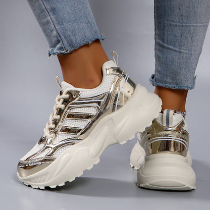 Kvinnors Chunky Sneakers Sportig Stil 1