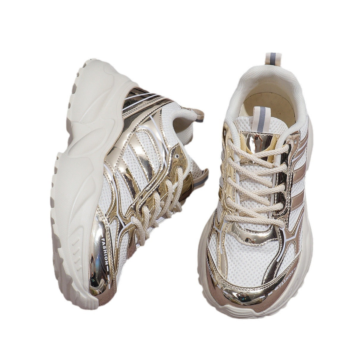 Kvinnors Chunky Sneakers Sportig Stil 5