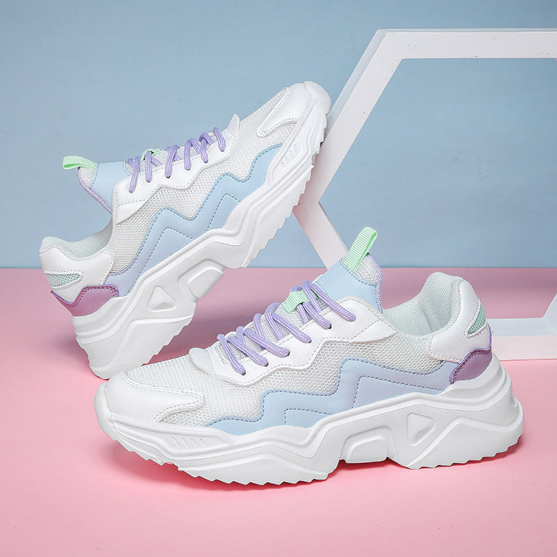 Kvinnors Chunky Sneakers Trendig Design 2