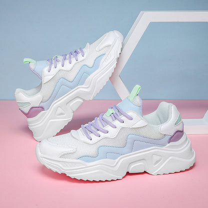 Kvinnors Chunky Sneakers Trendig Design 2
