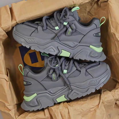 Kvinnors Chunky Sneakers Trendig Design 3