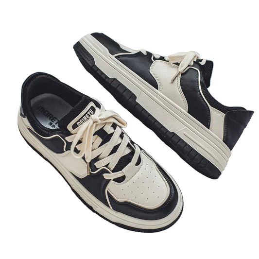 Kvinnors Chunky Sneakers Ventilerande Design 4