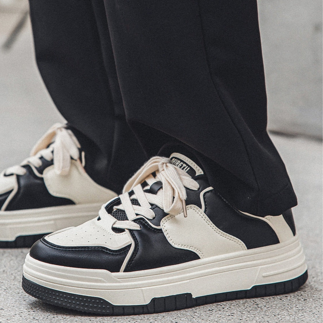 Kvinnors Chunky Sneakers Ventilerande Design 5