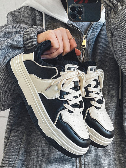 Kvinnors Chunky Sneakers Ventilerande Design 6