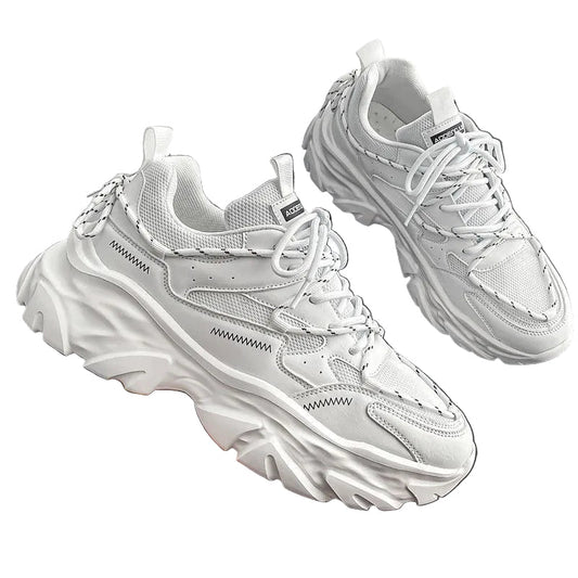Kvinnors Chunky Sneakers med Halkfri Sula 0