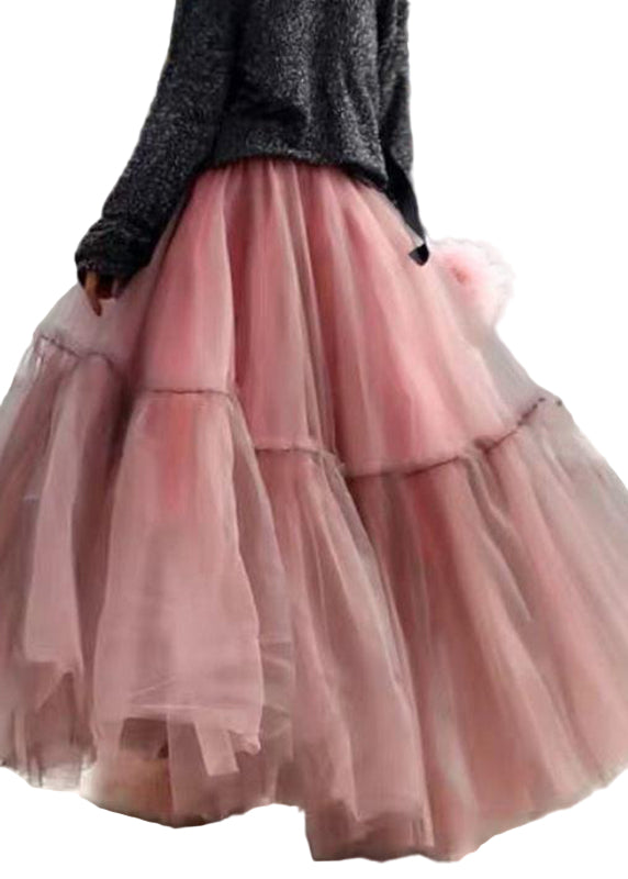 Kvinnors Cirkelkjol med Volanger i Tyll 0