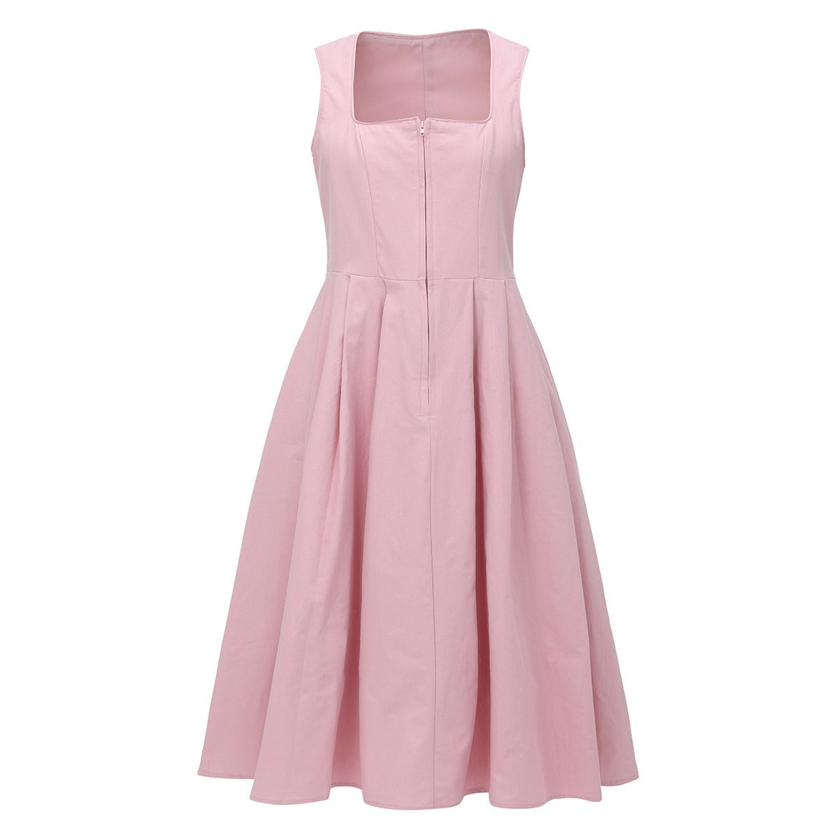 Kvinnors Dirndl Klänning Vintage Stil Polyester Rosa 3