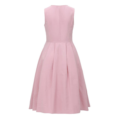 Kvinnors Dirndl Klänning Vintage Stil Polyester Rosa 4
