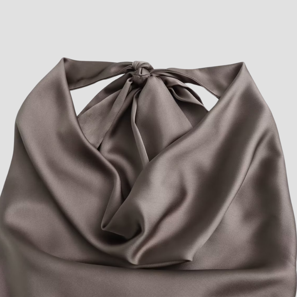 Kvinnors Draperad Tank Top med Halterneck 3