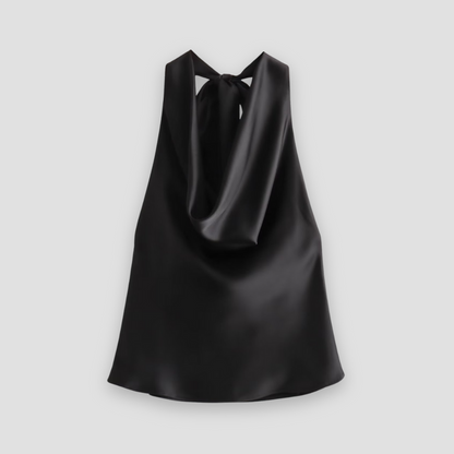 Kvinnors Draperad Tank Top med Halterneck 7