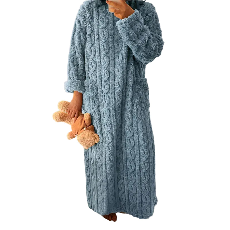 Kvinnors Fleece Klänning Mysig 0