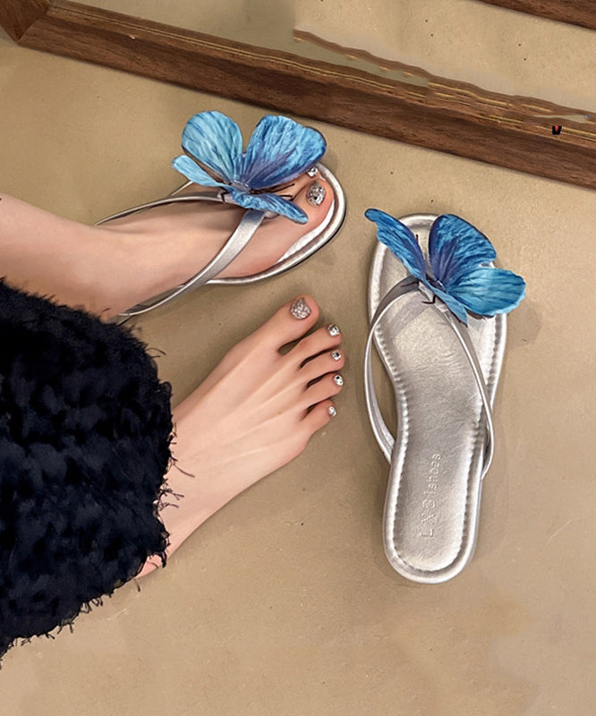 Kvinnors Flip Flops Handgjorda med Fjärilsmotiv 1