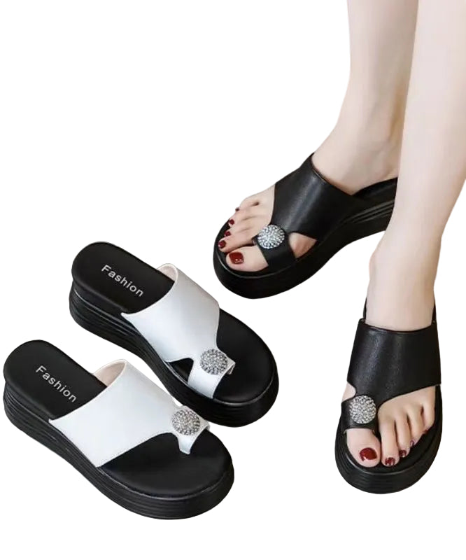 Kvinnors Flip Flops Plattform 0