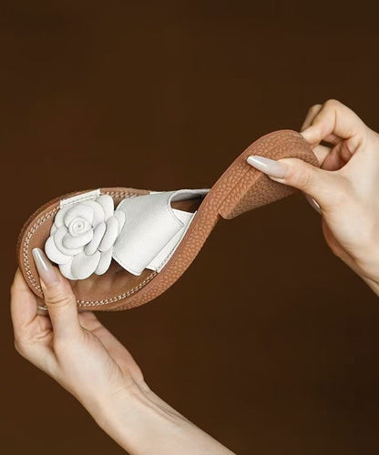 Kvinnors Flip Flops med Blommönster 4