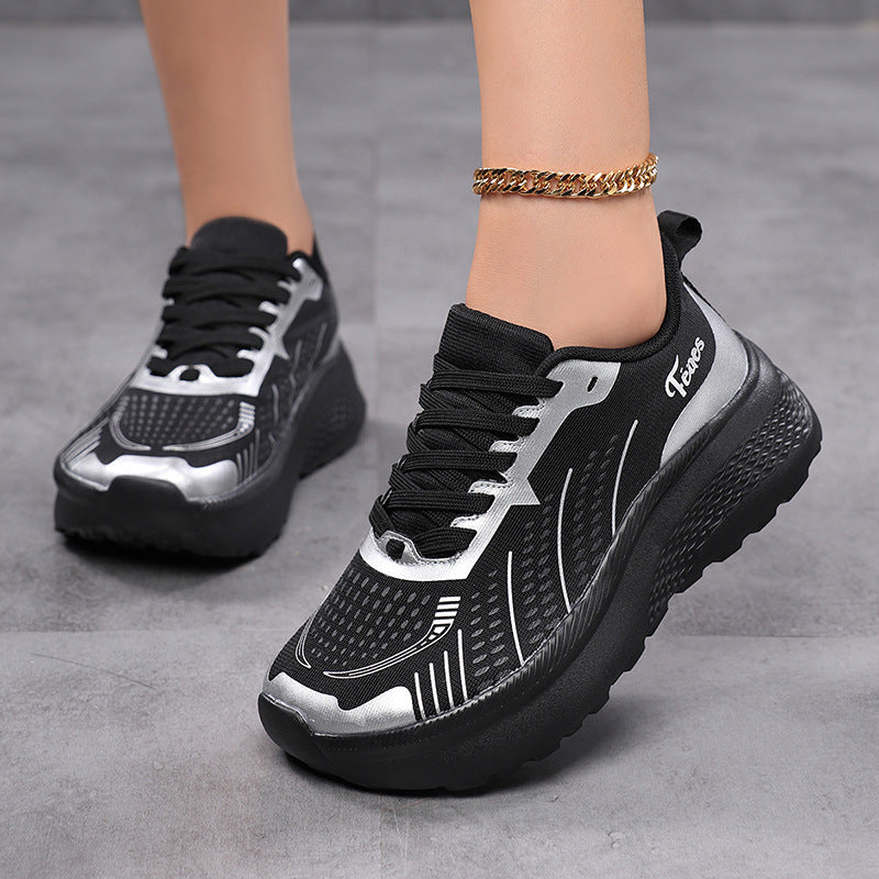 Kvinnors Fritidssneakers Ventilerande Design 4