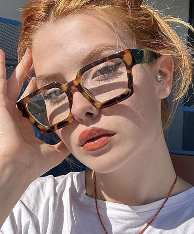 Kvinnors Fyrkantiga Läsglasögon Boho Stil 3