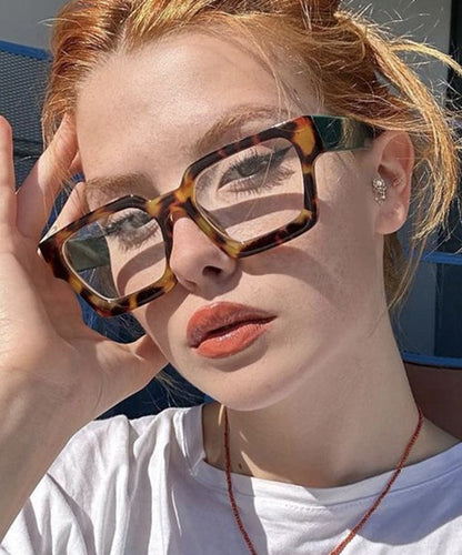 Kvinnors Fyrkantiga Läsglasögon Boho Stil 3
