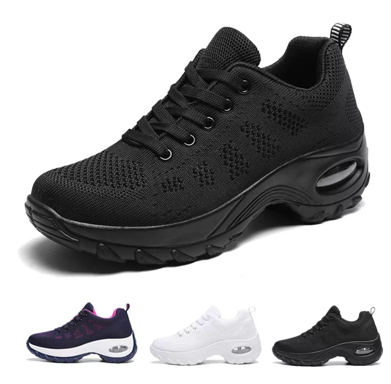 Kvinnors Gångskor Andningsbara Tyger Ergonomisk Design 1