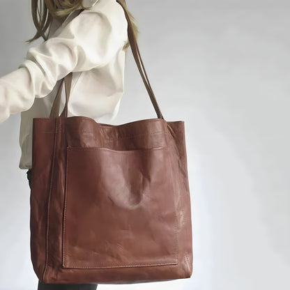 Kvinnors Handgjorda Läderväska med Tidlös Design 2