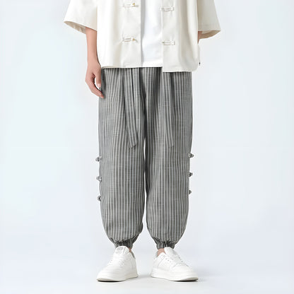 Kvinnors Harembyxor med Plisserad Design 1