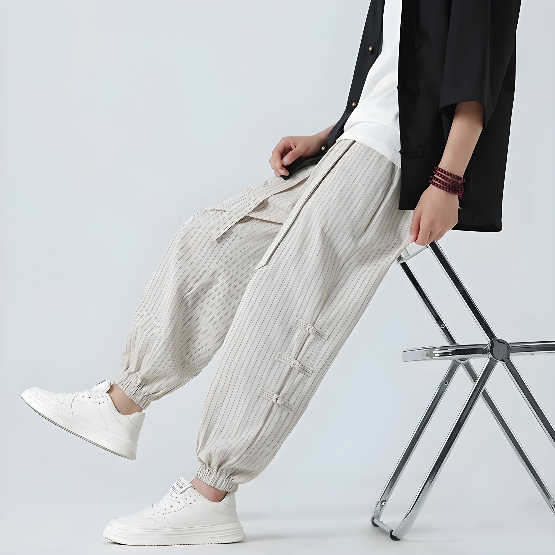 Kvinnors Harembyxor med Plisserad Design 3