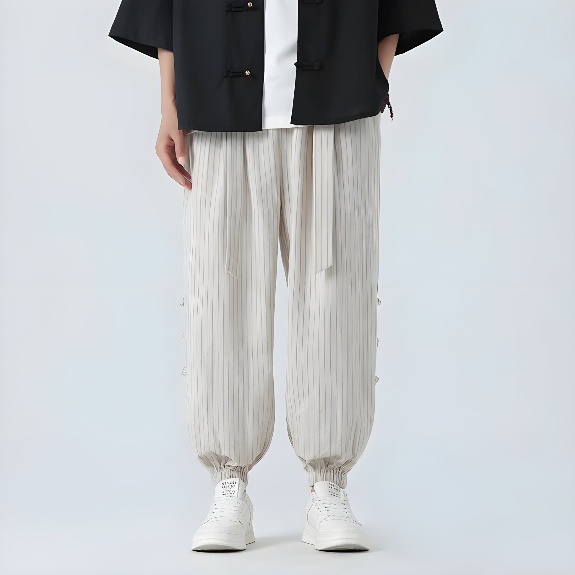 Kvinnors Harembyxor med Plisserad Design 4