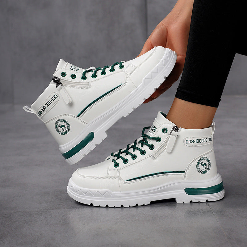 Kvinnors High-Top Sneakers Snörning Modern Stil 0