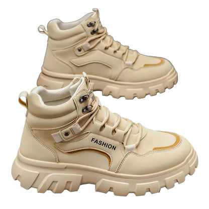 Kvinnors High-Top Sneakers Trendig Design 0