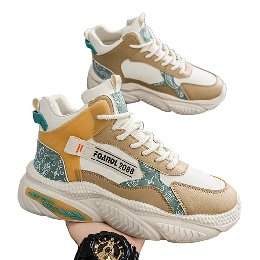 Kvinnors High-Top Sneakers Trendig Design 0