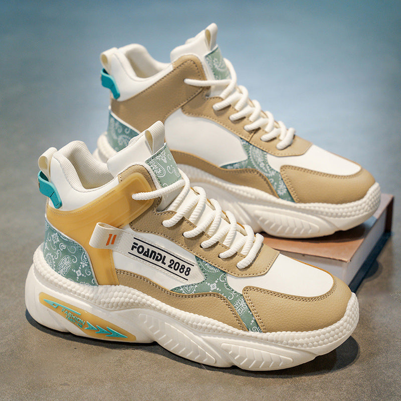 Kvinnors High-Top Sneakers Trendig Design 4