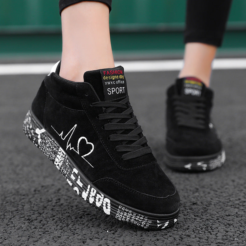 Kvinnors High-Top Sneakers Urban Stil 1