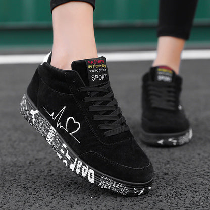 Kvinnors High-Top Sneakers Urban Stil 1