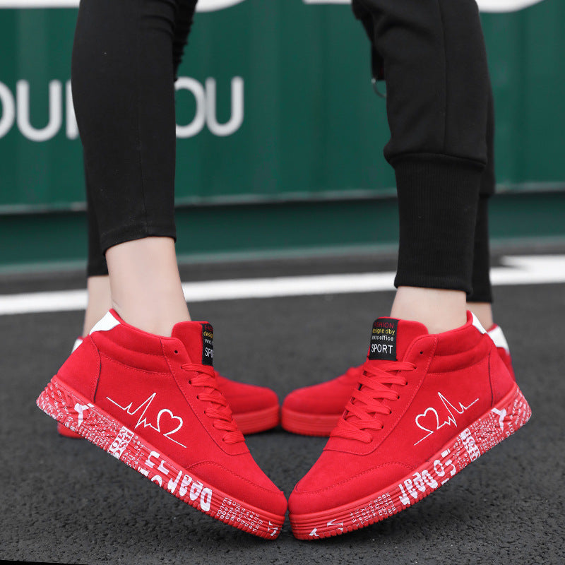 Kvinnors High-Top Sneakers Urban Stil 3