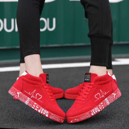 Kvinnors High-Top Sneakers Urban Stil 3