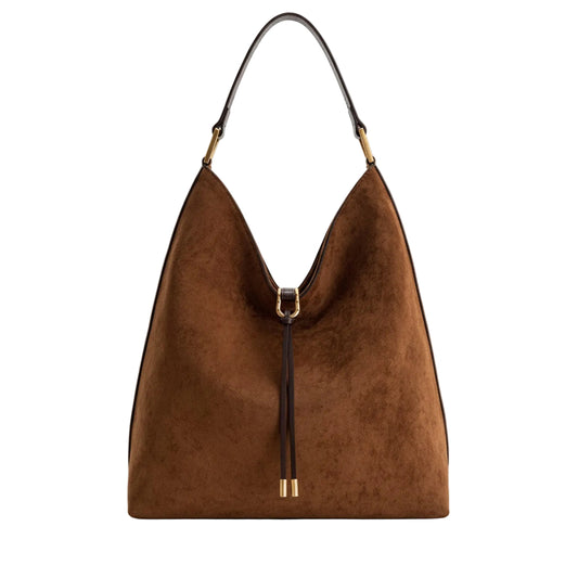 Kvinnors Hobo Bag med Dragsko Detalj 0