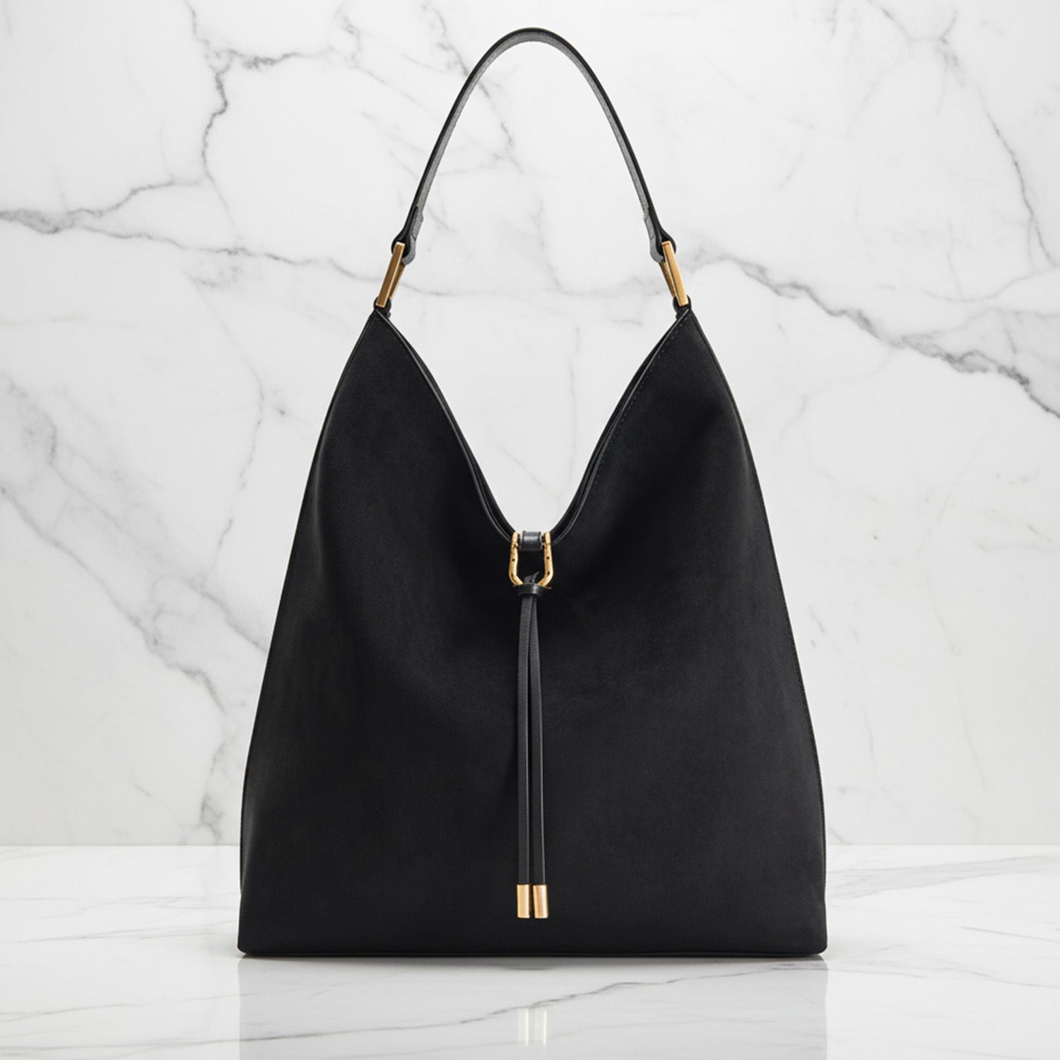 Kvinnors Hobo Bag med Dragsko Detalj 6