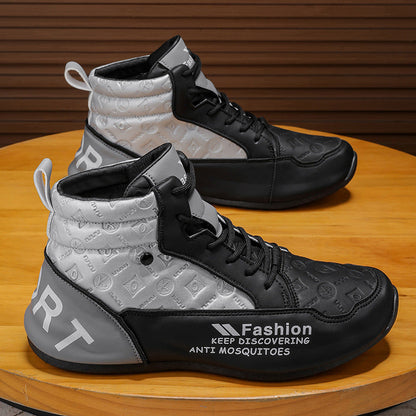 Kvinnors Höga Sneakers Sportig Design 4