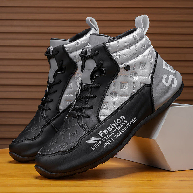 Kvinnors Höga Sneakers Sportig Design 5