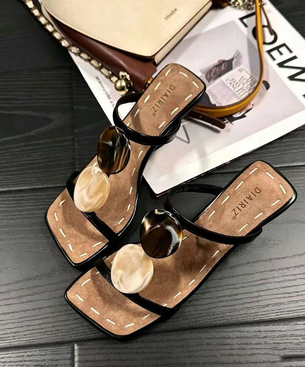 Kvinnors Högklackade Sandaler Tidlös Design 1