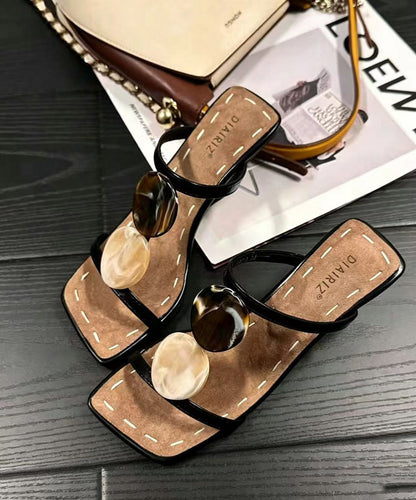 Kvinnors Högklackade Sandaler Tidlös Design 1