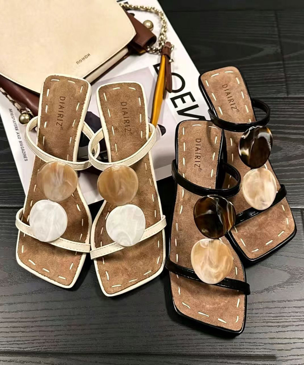 Kvinnors Högklackade Sandaler Tidlös Design 2
