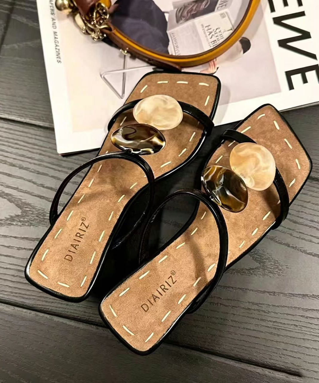 Kvinnors Högklackade Sandaler Tidlös Design 3