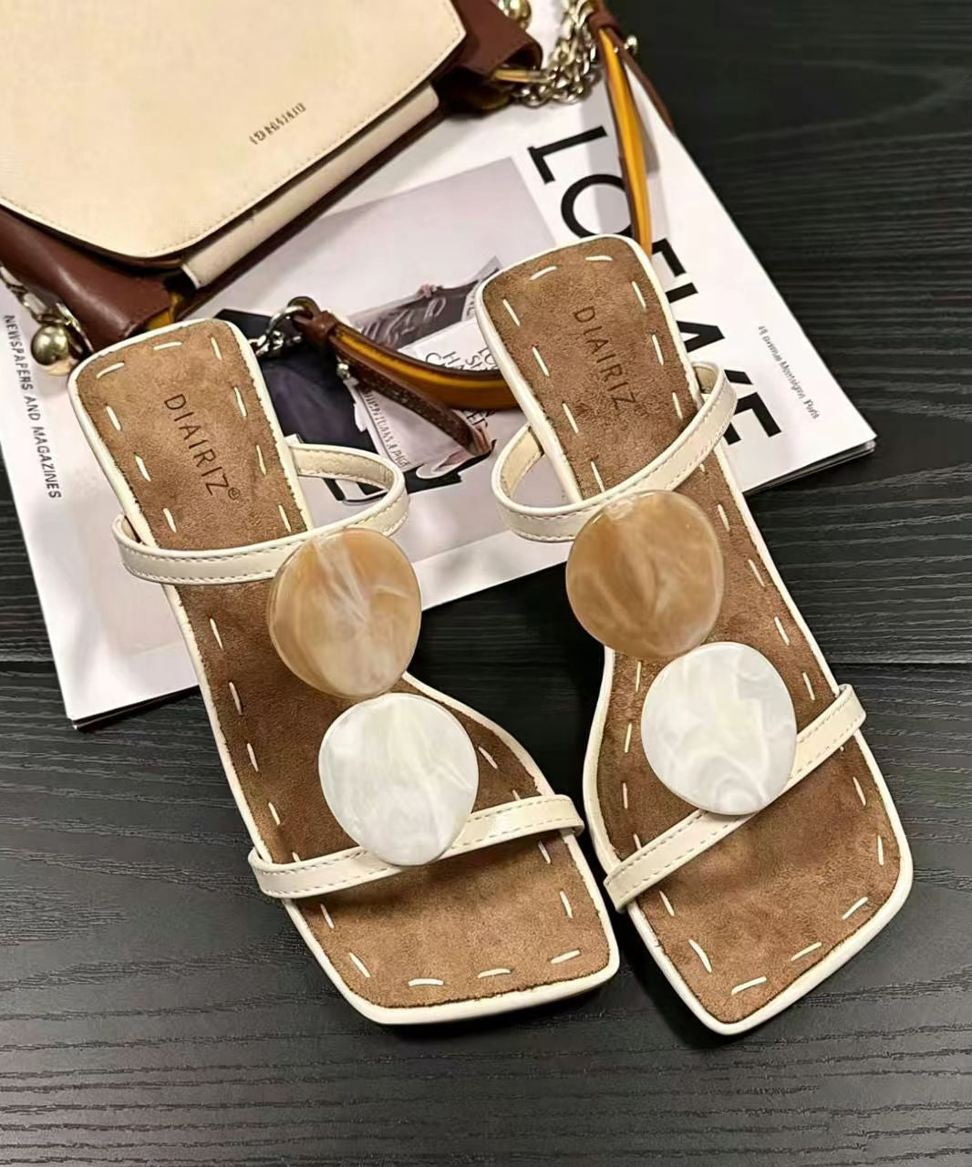 Kvinnors Högklackade Sandaler Tidlös Design 4