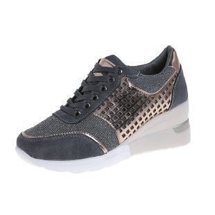 Kvinnors Högklackade Sneakers med Kilklack 2