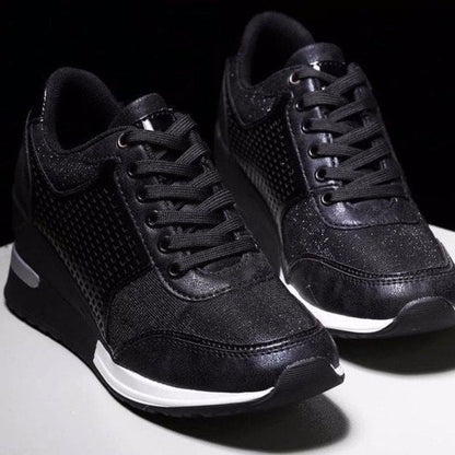 Kvinnors Högklackade Sneakers med Kilklack 3