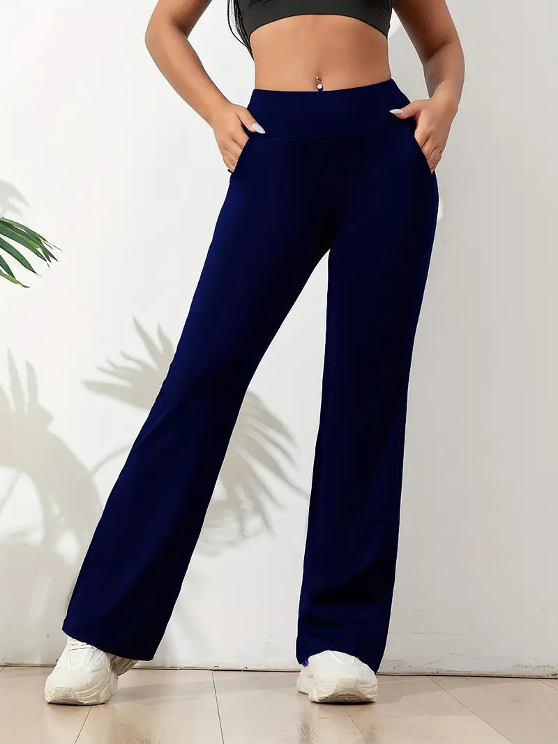 Kvinnors Högmidjade Leggings Sportig Stil 2
