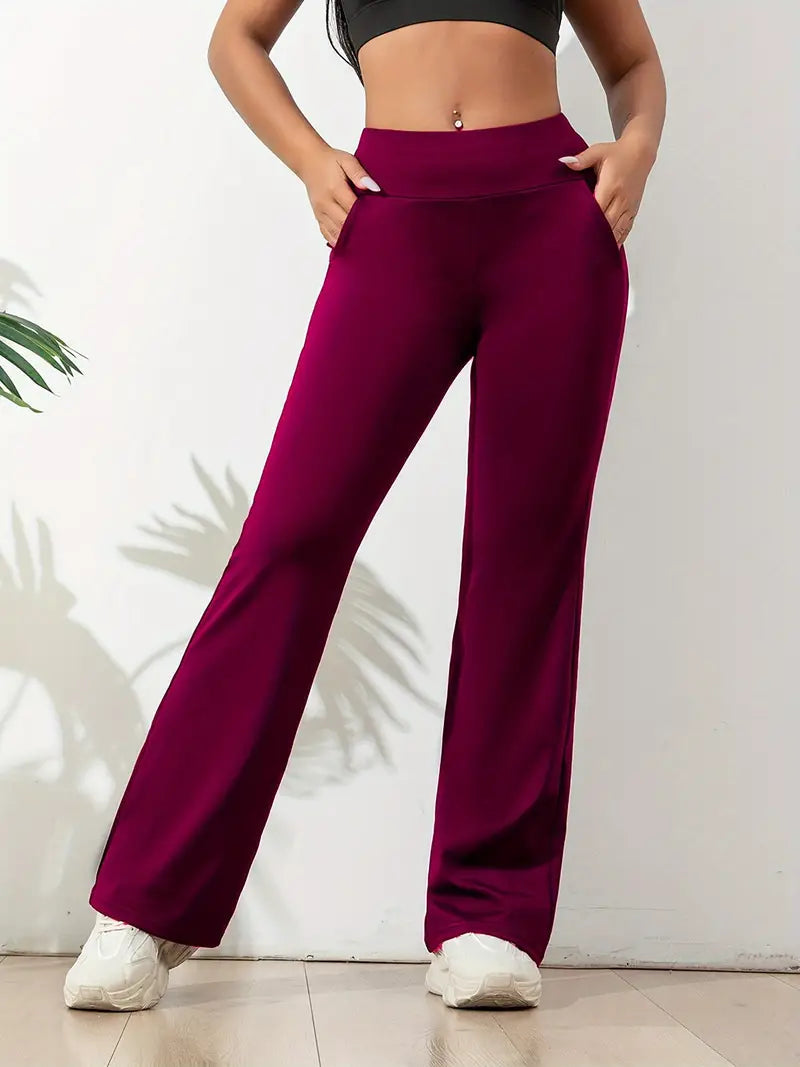 Kvinnors Högmidjade Leggings Sportig Stil 3