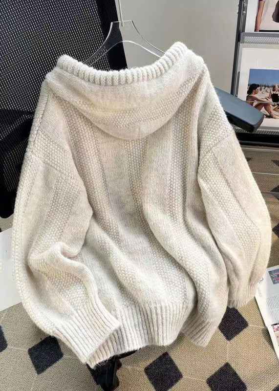 Kvinnors Hooded Patchwork Tröja 1